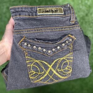 Vintage south pole womens low rise jeans